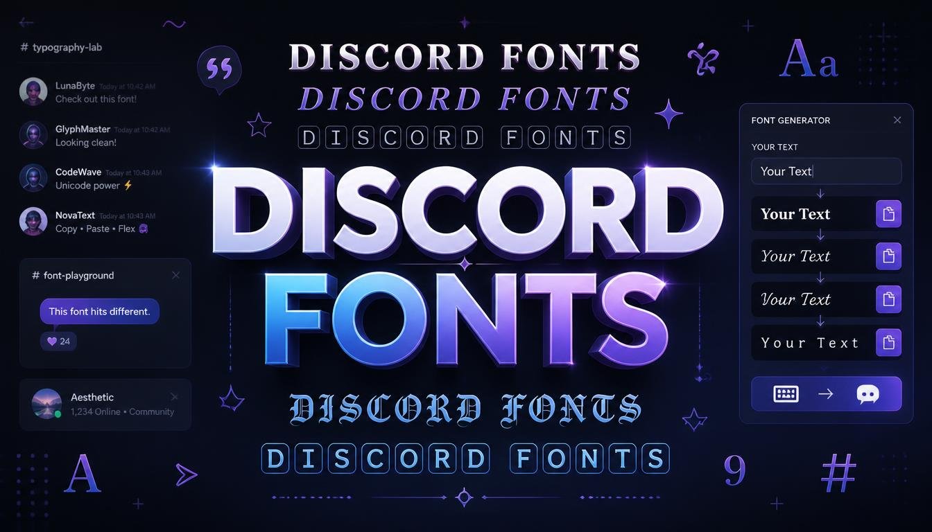 Discord Fonts: Copy and Paste Stylish Text