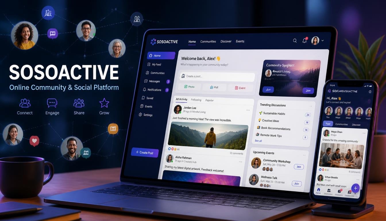 Sosoactive: Online Community Platform Guide