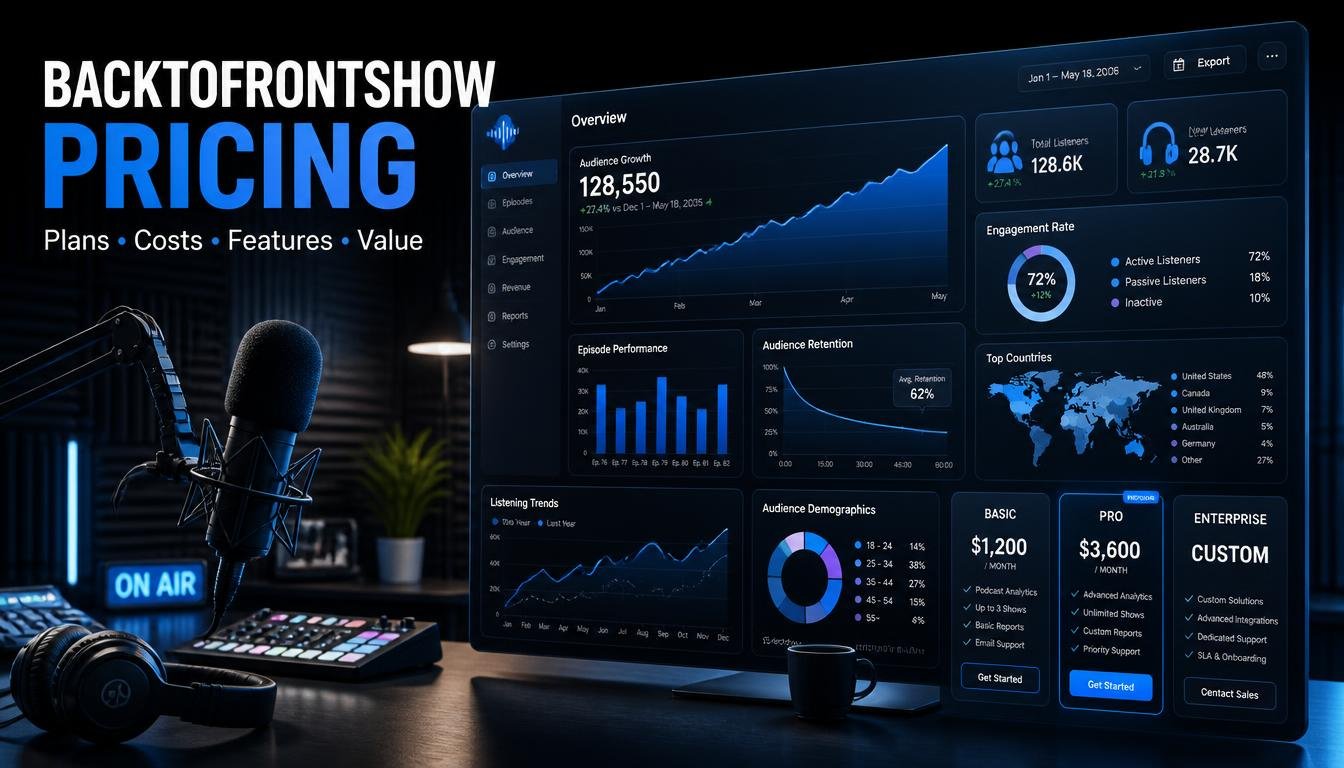 BackToFrontShow Pricing: Plans & Costs 2026